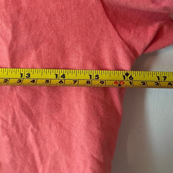 Free People Women's size XS Hot Pink Kitty Tee Puff Sleeve Cropped Tie Blouse - Picture 8 of 10